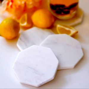 Zeal Hexagon Marble Coasters